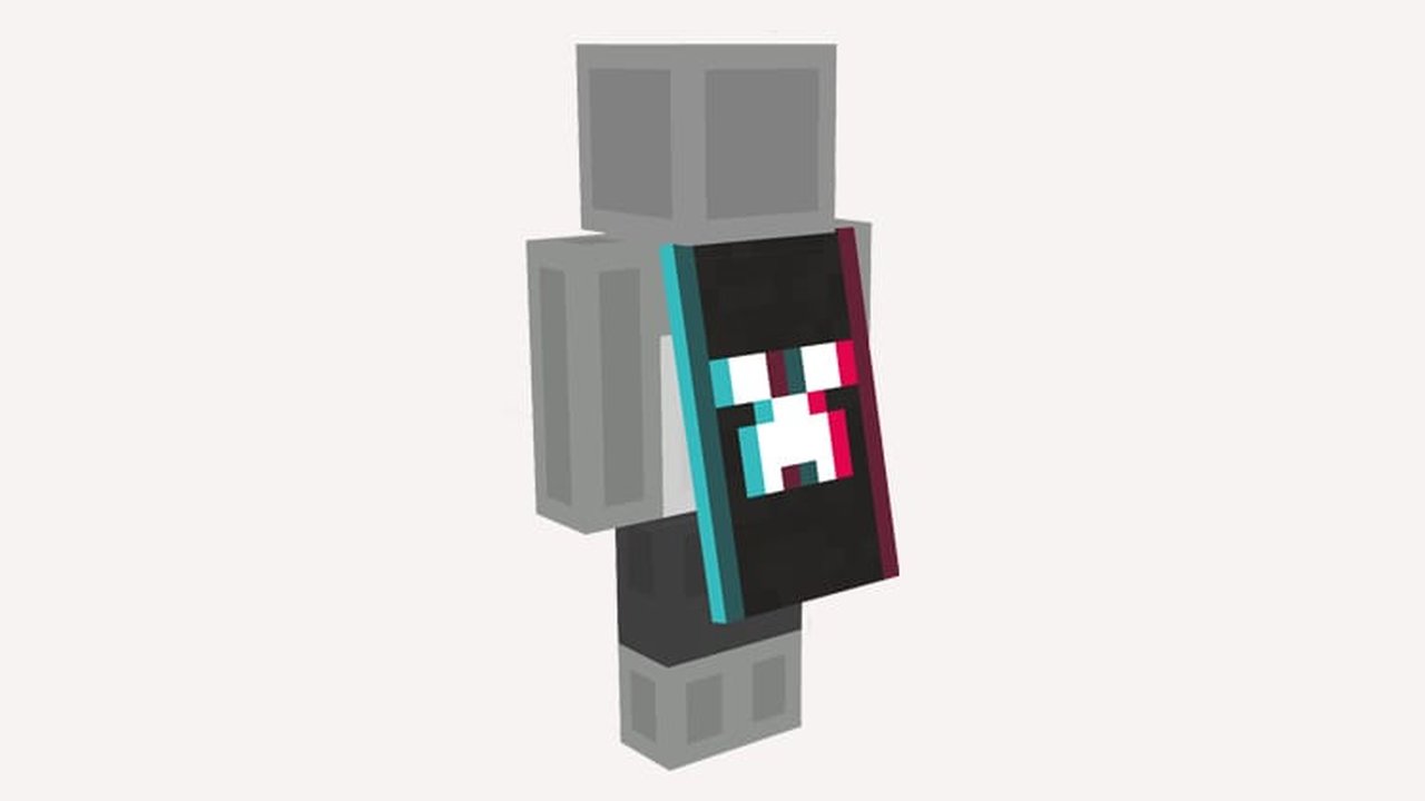 Official render of the Follower's Cape from Minecraft's TikTok anniversary campaign (2024)
