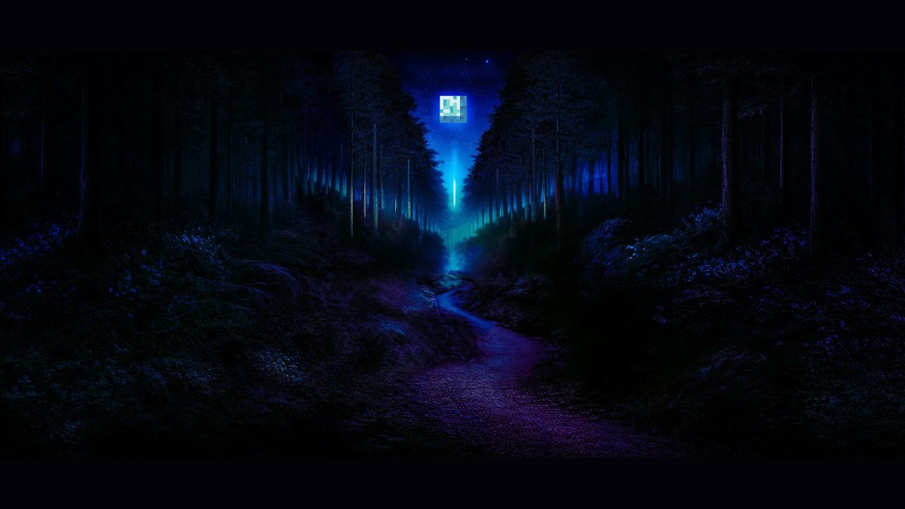 Official Minecraft Experience: Moonlight Trail key art - the beacon-lit night trail in Buenos Aires (2026)