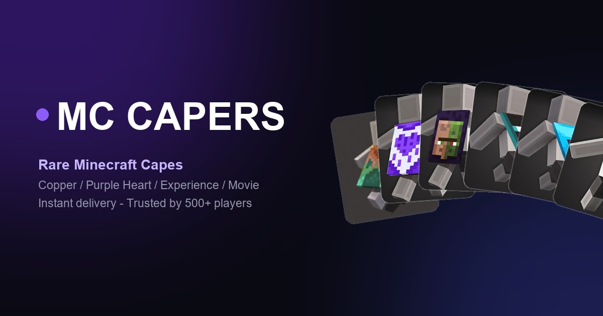 Rare Minecraft capes available in 2026 - MC Capers collection